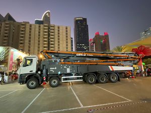 construction truck-mounted concrete pump