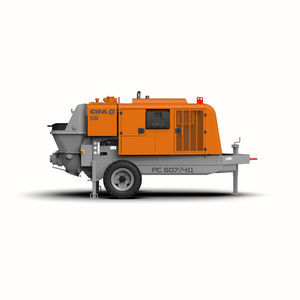 trailer-mounted concrete pump