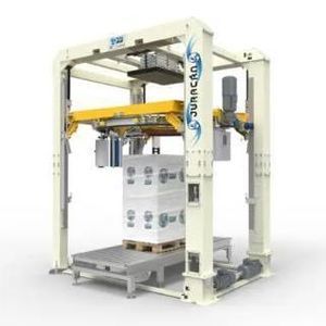 rotary ring stretch wrapping machine