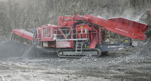 hydraulic cone crusher / mobile / crawler / high-capacity
