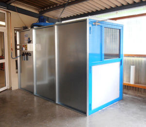 enclosed paint booth