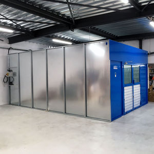 enclosed paint booth