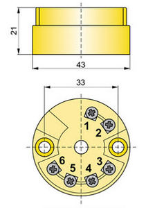 probe head-mounted temperature transmitter
