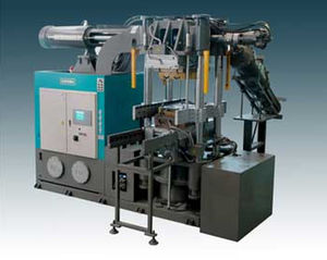 vertical injection molding machine / hydraulic / for elastomers