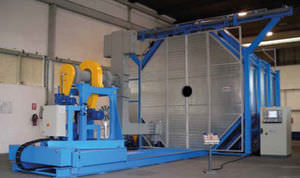 shuttle roto-molding machine