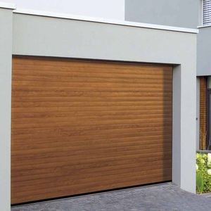 Vertical sliding door - ART 42 - Hörmann - sectional / aluminum / automatic