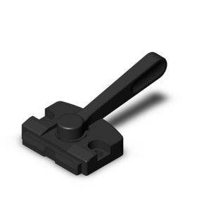cam-operated clamp / steel / low-profile