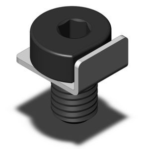 cam-operated clamp / compact / steel / low-profile
