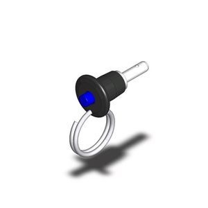 quick-release pin with button