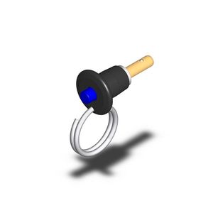 带按钮的快速释放销