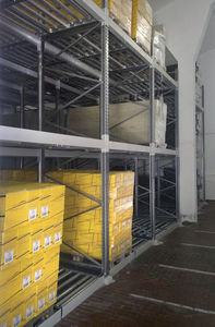 push-back shelving