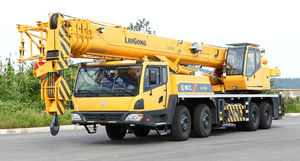 truck-mounted crane / luffing jib / diesel-powered