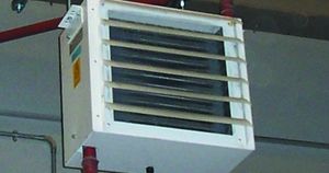 hot water air heater unit / wall-mounted