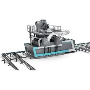 roller conveyor shot blasting machine 1