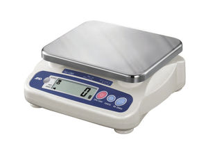 benchtop scale / compact / with LCD display / stainless steel pan