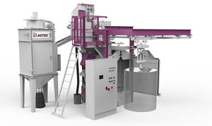 overhead conveyor shot blasting machine