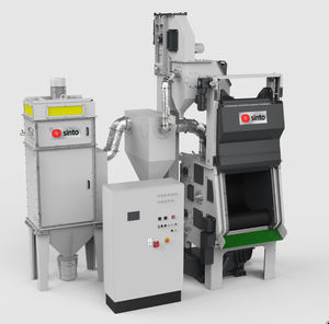 troughed belt shot blasting machine