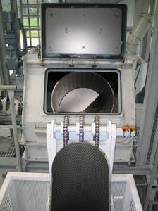 rotary drum shot blasting machine