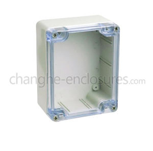 wall-mounted junction box / IP65 / plastic / with transparent cover