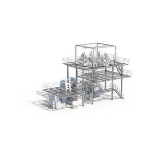 extrusion line with water cooling