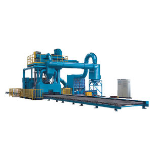 roller conveyor shot blasting machine