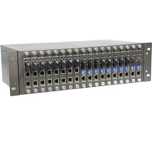 media converter / Ethernet / fiber optic / rack