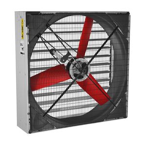 axial fan / ventilation / galvanized steel / compact