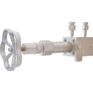 manual valve / changeover / for oxygen / stainless steel