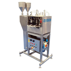 semi-automatic filling and sealing machine