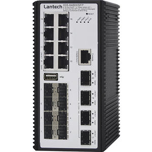 managed ethernet switch / 16 ports / DIN rail / SFP