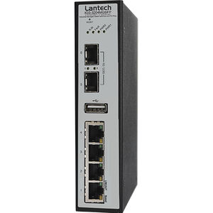managed ethernet switch / 6 ports / DIN rail / SFP
