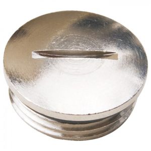 round plug / threaded / nickel-plated brass / protection