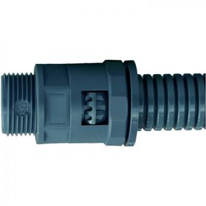 screw-in fitting / straight / hydraulic / plastic