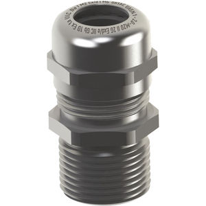 brass cable gland / nickel-plated brass / stainless steel / IP68