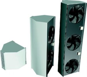 hot air curtain / horizontal / industrial door / with electric heating