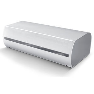 hot air curtain / horizontal / with electric heating