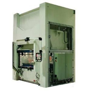 plastic sheet thermoforming, punching and stacking machine