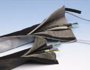 protection sleeve / zip-closing / for cables / canvas