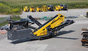 vibrating screening unit