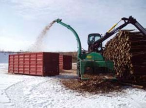 stationary wood chipper