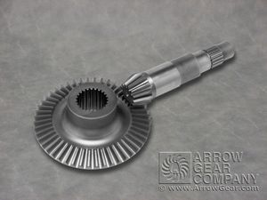 bevel gear / straight-toothed / custom / hub