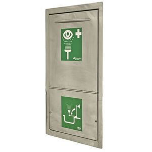 wall-mounted eyewash station