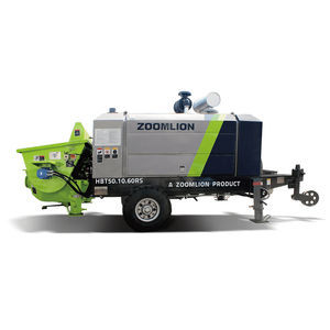 trailer-mounted concrete pump