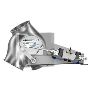 plug valve / pneumatically-operated / asymmetrical / for bulk materials
