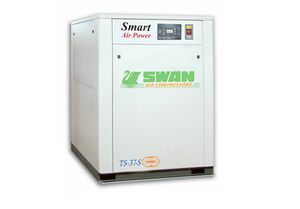 air compressor / stationary / electrically-powered / screw