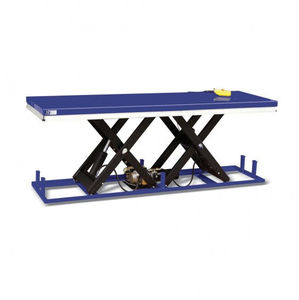 tandem scissor lift table / hydraulic / stationary