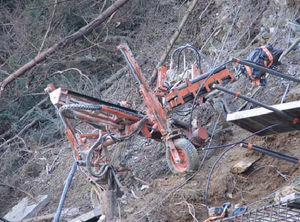 multifunction drilling rig / wheeled / rotary / for sloping terrain