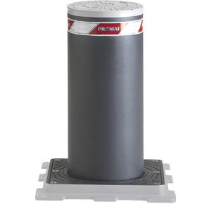 automatic retractable bollard / stainless steel