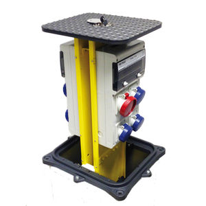 retractable power pedestal