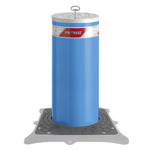 semi-automatic retractable bollard